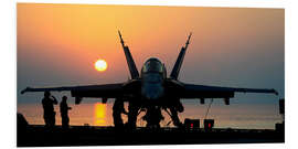 Foam board print F/A-18C Hornet