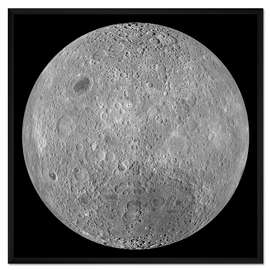 Gerahmter Kunstdruck Die Rückseite des Mondes