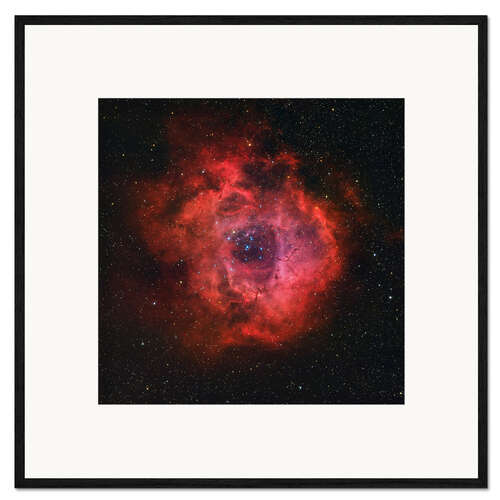 Impressão artística com moldura The Rosette Nebula