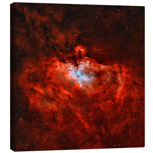 Canvas print The Eagle Nebula in the constellation Serpens