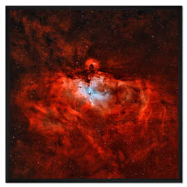 Gerahmter Kunstdruck Der Adler-Nebel im Sternbild Schlange