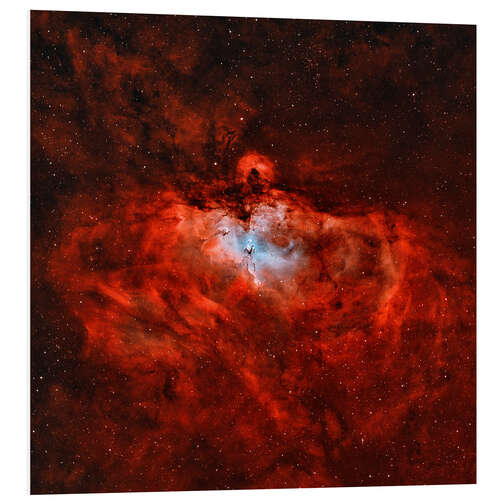 Foam board print The Eagle Nebula in the constellation Serpens