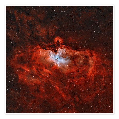 Poster The Eagle Nebula in the constellation Serpens