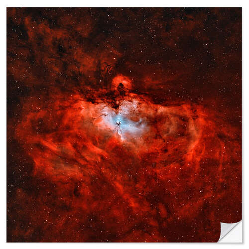 Vinilo para la pared The Eagle Nebula in the constellation Serpens