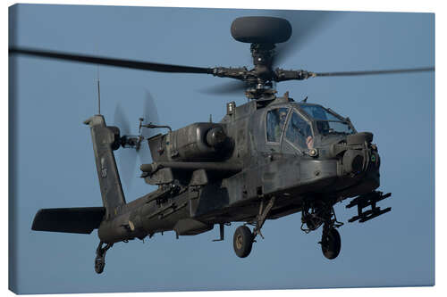 Leinwandbild Ein Amerikanischer AH-64 Apache helicopter