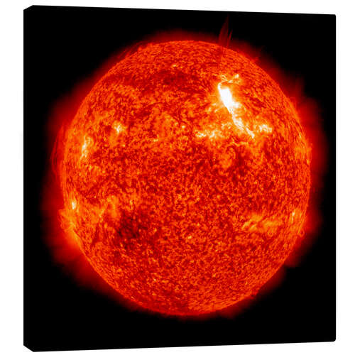 Stampa su tela Solar flare on the Sun's surface