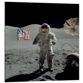 Magnettafel Astronaut auf dem Mond