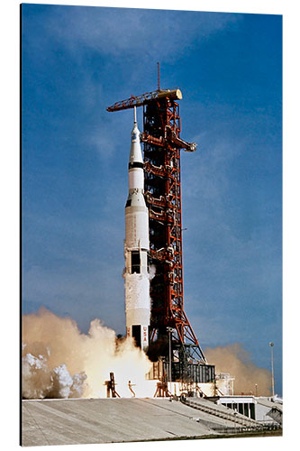 Aluminium print Apollo 11 taking off from Kennedy Space Center