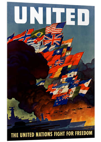 Print på skumplade War propaganda poster in the 2nd World War