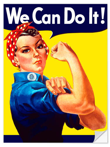 Wall sticker Rosie The Riveter, We can do it!