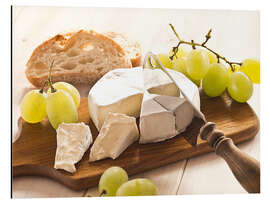 Tableau en aluminium Fromage et raisins