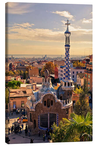 Leinwandbild Park Güell in Barcelona