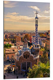 Magnettafel Park Güell in Barcelona