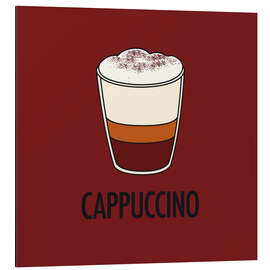 Aluminium print Cappuccino, for the italian lover in you!