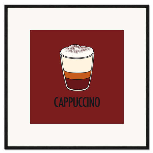 Kehystetty taidepainatus Cappuccino, for the italian lover in you!
