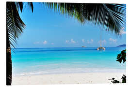 Magnettafel Traumhafter Ausblick auf blauen Ozean