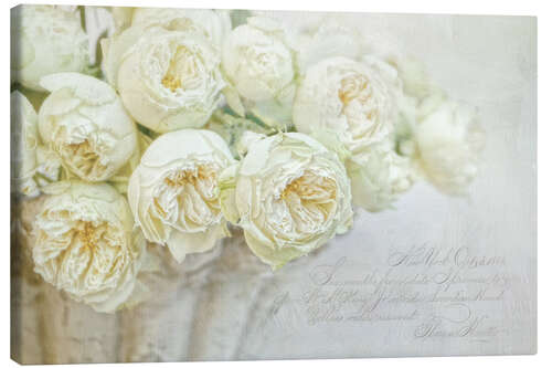 Leinwandbild white roses