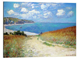 Magnettafel Strandweg durch den Weizen bei Pourville - Claude Monet