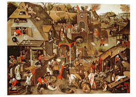 Tableau en PVC The Netherlandish Proverbs