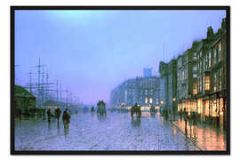 Gerahmter Kunstdruck Hafen von Liverpool