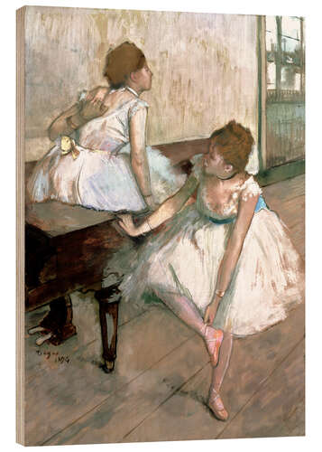 Stampa su legno Two dancers resting I