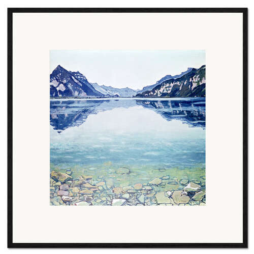 Framed art print Lake Thun, Leissigen