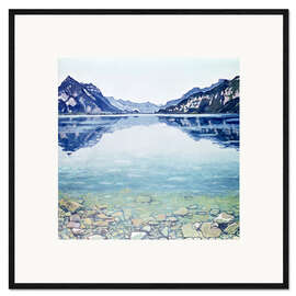 Framed art print Lake Thun, Leissigen