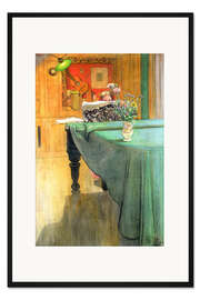 Gerahmter Kunstdruck Brita am Klavier