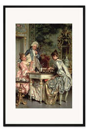 Gerahmter Kunstdruck Das Schachspiel