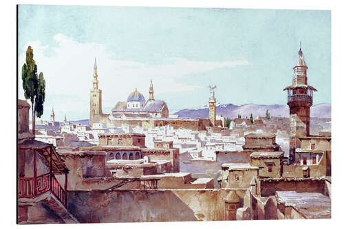 Aluminium print A view of Damascus