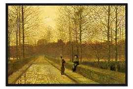 Gerahmter Kunstdruck Im Goldenen Schein