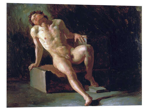 Foam board print Nude man, study