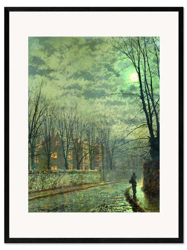 Ingelijste kunstdruk Going Home by Moonlight