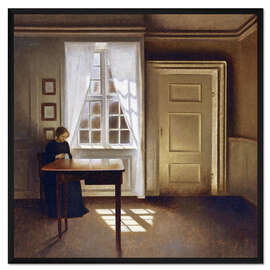 Gerahmter Kunstdruck Dame in einem Interieur