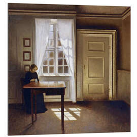 Magnettafel Dame in einem Interieur