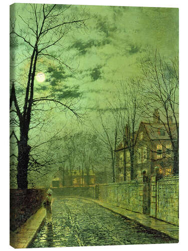Canvastavla A Moonlit Road