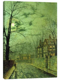 Quadro em tela A Moonlit Road