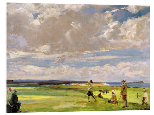 Cuadro de metacrilato Lady Astor jugando al golf en North Berwick