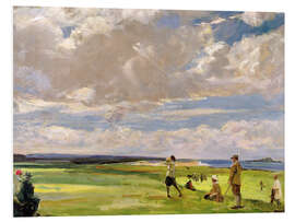 Tableau en PVC Lady Astor jouant au golf sur North Berwick