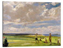 Magnettafel Lady Astor beim Golfspielen auf North Berwick