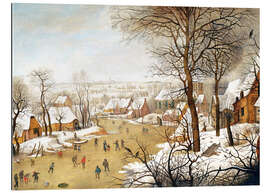 Gallery print A Winter Landscape with Skaters and a Bird Trap