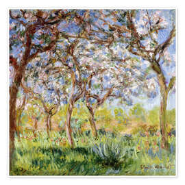 Póster  Spring at Giverny - Claude Monet