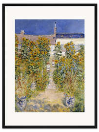 Gerahmter Kunstdruck Garten des Künstlers bei Vetheuil