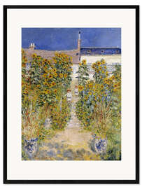 Kunsttryk i ramme The Artist's Garden at Vetheuil