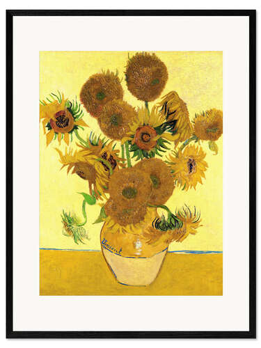 Impresión de arte enmarcada Girasoles
