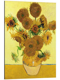 Magnettafel Fünfzehn Sonnenblumen