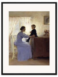 Gerahmter Kunstdruck Mutter und Kind