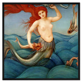 Gerahmter Kunstdruck Seenymphe