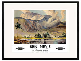 Gerahmter Kunstdruck Ben Nevis, British Railways