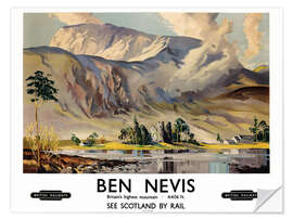 Wall sticker Ben Nevis, British Railways